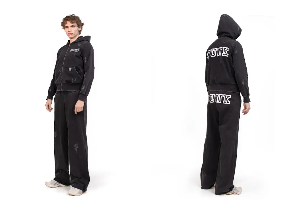 Black hoodie size L, and black sweatpants size L